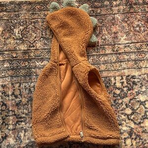 Max Studio Baby Sherpa Dinosaur Vest 18M